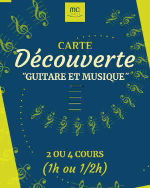 Carte Découverte « Guitare & Musique »
